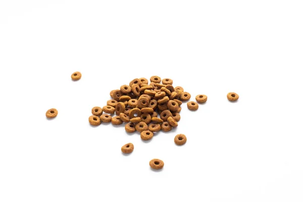 Sušené Psí Žrádlo Top View Brown Grain Pet Food Banner — Stock fotografie