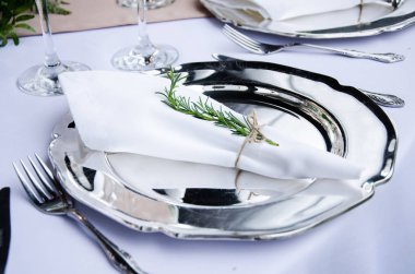 Tablo bir düğün, düğün veya sosyal etkinlikler için dekorasyon konsepti için