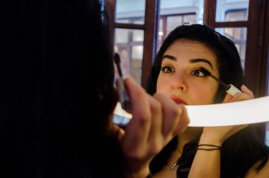 Bazı makyaj tombul seksi kadın