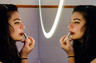 Bazı makyaj tombul seksi kadın