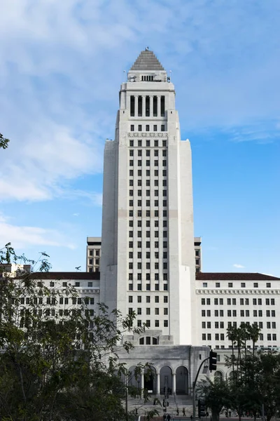 洛杉矶, 加利福尼亚州, 乌萨市中心的城市景观在市政厅 — 图库照片