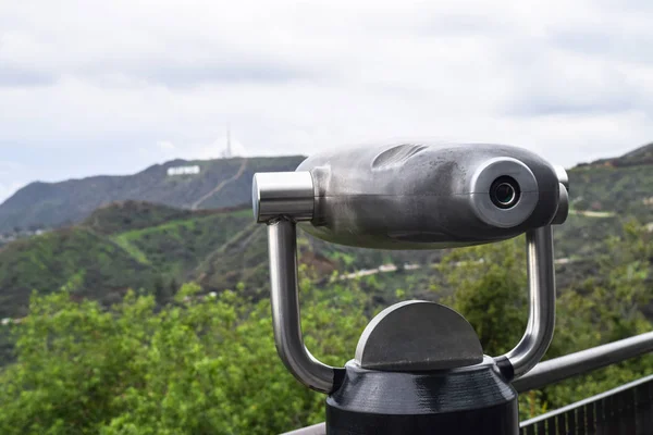 Griffith Park, Los Angeles - monokularowy teleskop — Zdjęcie stockowe