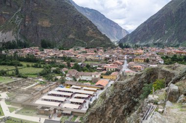 Ollantaytambo küçük ortaçağ şehir şehir