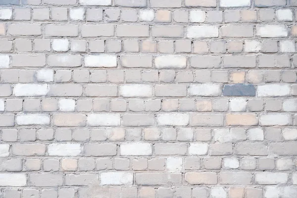 Яркая Кирпичная Стена Текстура Кирпичей Разного Цвета Доминирующий Серый Цвет — стоковое фото