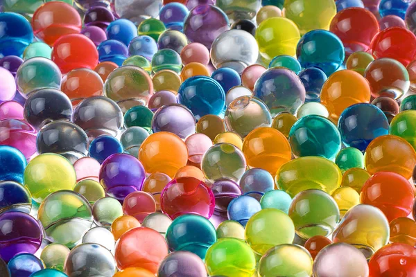 Контрастные гидрогелевые шарики — стоковое фото