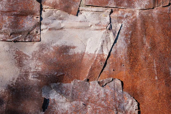 Trozos Oxidados Hierro Apilados Uno Encima Del Otro Textura Óxido — Foto de Stock