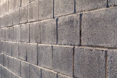 Gri tuğlaların arka planı. tuğla duvar