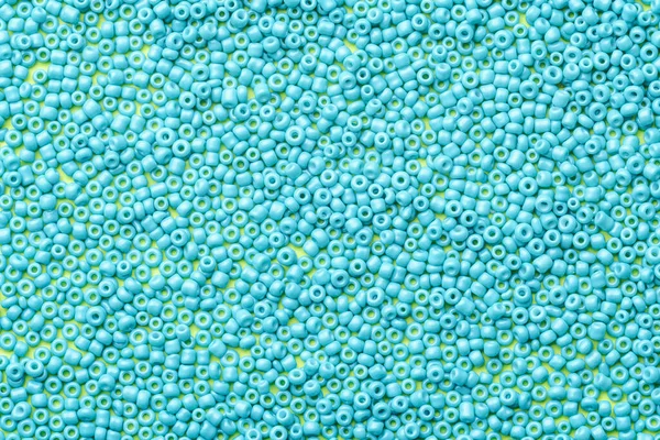 Montón Cuentas Azules Superficie Textura Del Grano — Foto de Stock