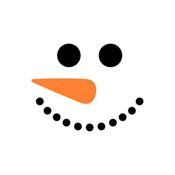 Симпатичний Сніговик Вектор Голова Сніговика Векторні Ілюстрації Ізольовані Білому Тлі — стоковий вектор