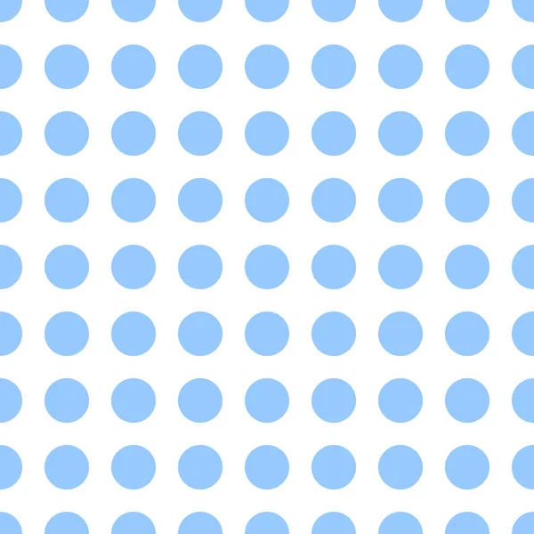 Naadloos gestippeld patroon. Polka dot blauwe achtergrond. Abstracte textuur met stippen. Eenvoudige minimalistische grafische vormgeving. — Stockvector