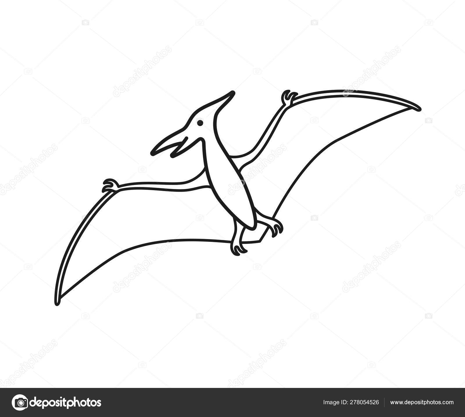 Pterodactyl Silhouette Clip Art