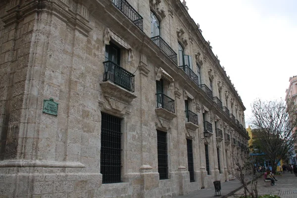 Старий Фасад Кубинський Будинку — стокове фото