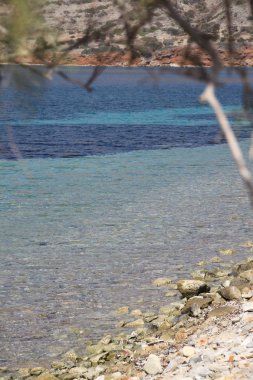 Sahilde mavi ruh hali