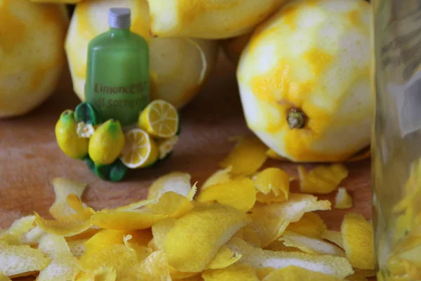 Citrons Frais Pour Limoncello — Photo