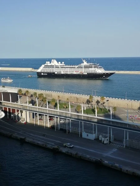 Cruzeiro Navio Bem Vindo Porto — Fotografia de Stock