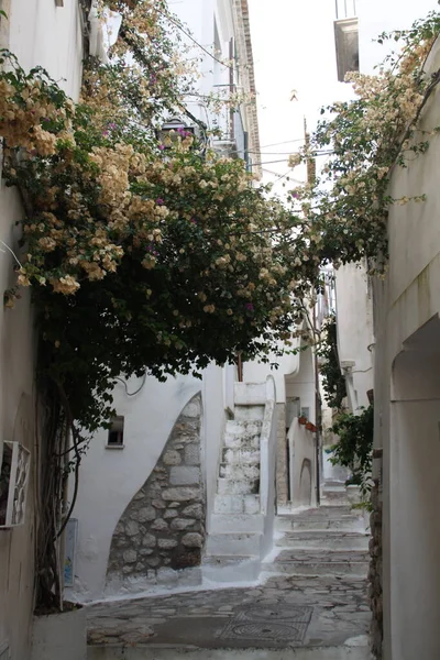 Calle Estrecha Ciudad Blanca — Foto de Stock