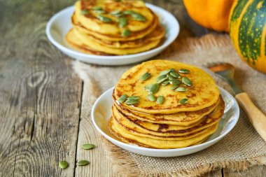 Tohum ve bal ile Kabak krep                               