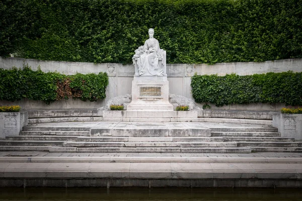 Monumento Imperatriz Isabel Áustria Volksgarten Viena Áustria Construído 1907 — Fotografia de Stock