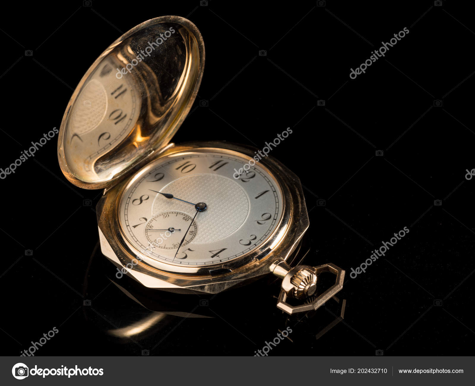 pocket watch with lid