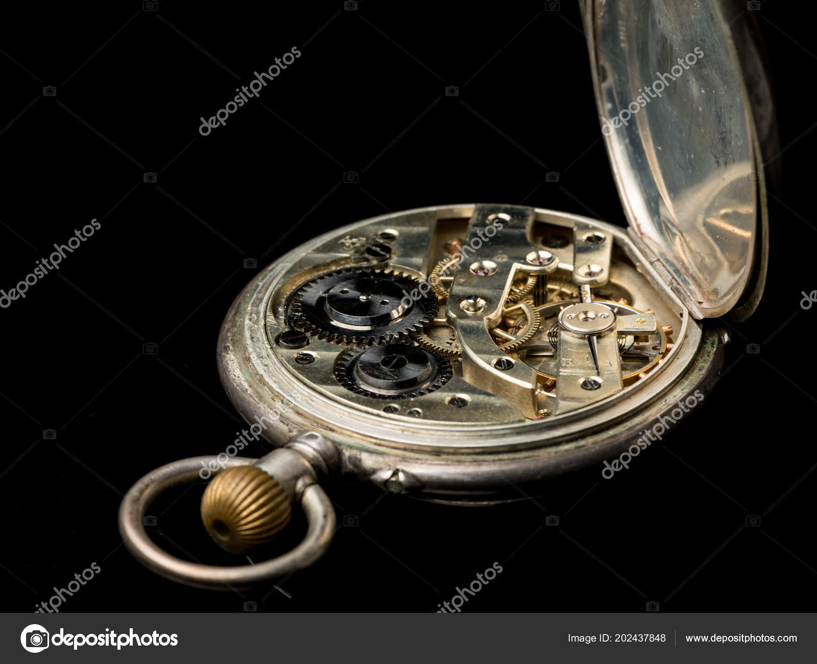 Pocket watch with lid deals