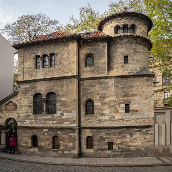 Sinagoga Klausen Praga Repubblica Ceca Autunno — Foto Stock