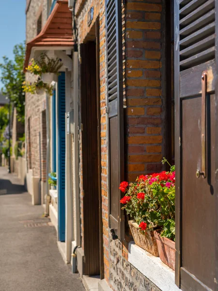 Alte Häuser Etretat Frankreich Einem Sonnigen Sommertag — Stockfoto