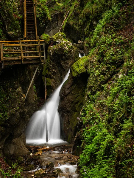 Vogelsang Gorge Opper Oostenrijk Een Bewolkte Dag Zomer Dit Langste — Stockfoto