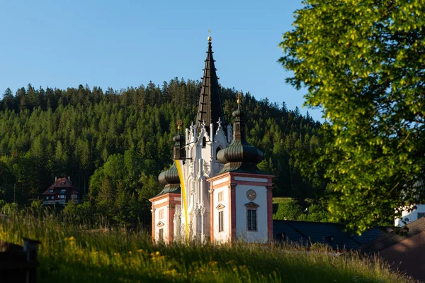 マリアの聖母マリアの誕生の大聖堂 オーストリア これはオーストリアで最も重要な巡礼地であり ヨーロッパで最も訪問された神社の1つです — ストック写真