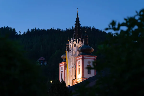 Basílica Del Nacimiento Virgen María Mariazell Austria Este Destino Peregrinación — Foto de Stock