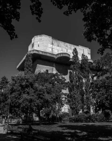 Vienne Autriche Juin 2020 Tour Antiaérienne Seconde Guerre Mondiale Arenbergpark — Photo