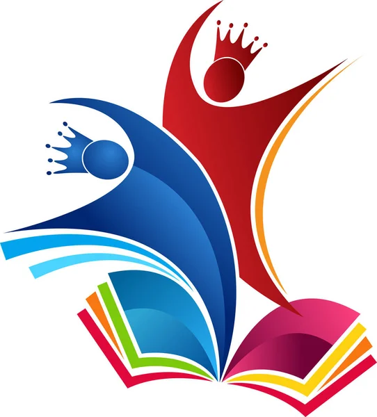 Ilustración Logotipo Educación Con Fondo Aislado — Archivo Imágenes Vectoriales
