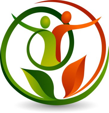 İzole edilmiş arka planı olan bir yaprak çifti çizimi.