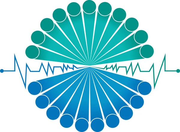 Ilustración Elegante Logo Equipo Con Fondo Aislado — Vector de stock