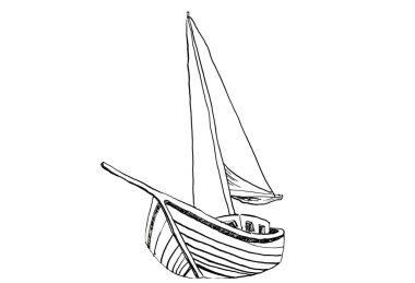 Tekne, maskara, yat, yat, yaz, sahil, rekreasyon, Güzellik, illüstrasyon, eğlence, deniz manzara, ufuk, beyaz arka plan, deniz,