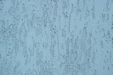  Dekoratif sıva doku ile soğuk mavi renkli duvar fotoğrafı