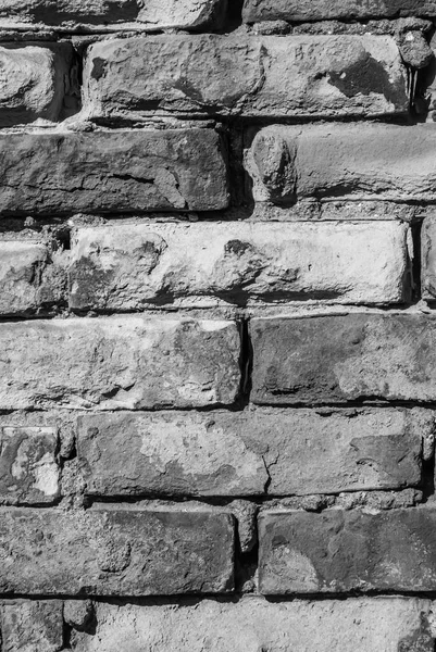 Photographie Verticale Noir Blanc Vieux Mur Avec Une Texture Contrastée — Photo