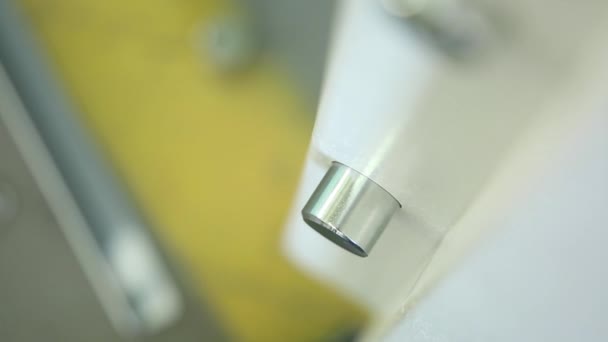 Locking Plugs Which Built Safe Door Пробки Металлического Цвета Дверь — стоковое видео