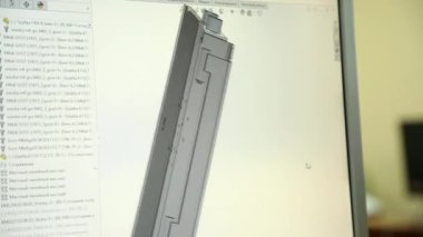 Bilgisayarda güvenli detay monitör ekran üzerinde modellenmiştir. Ayrıntı parametreleri seçilir. Uzman taşır farklı diğer manipülasyonlar zaman çalışır model üzerinde. Bir atış hiçbir çalışan 's.