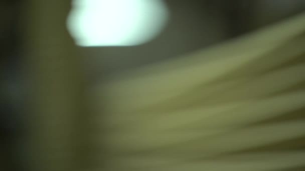 Стрельба Постам Плинты Удаляются Профиле Камера Снимает Проводку Стрельба Краям — стоковое видео