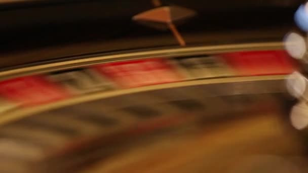 Πολυτελές και κομψό εσωτερικό του Ευρωπαϊκού καζίνο. — Αρχείο Βίντεο