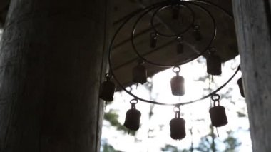 Dreamcatcher, Amerikan yerli muska günbatımı üzerinde. Şaman.