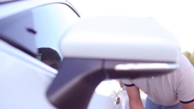 yan ayna araba, kanat ayna kapağı - katlanmış araba yan dikiz aynası