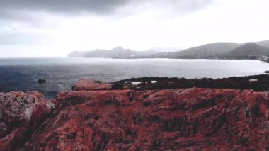Cape Formentor Coast Kuzey Mallorca, İspanya fenerinde. Sanatsal gündoğumu ve alacakaranlık landascape