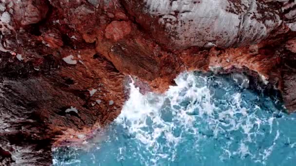 Port de Sa Calobra - krásné pobřežní silnici a krajiny Mallorca, Španělsko — Stock video