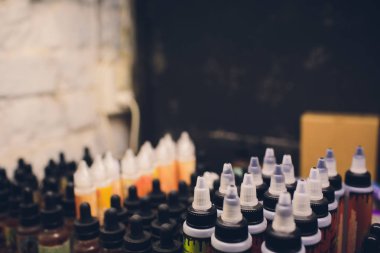 Lezzet için elektronik sigara şişe sıvı vape.