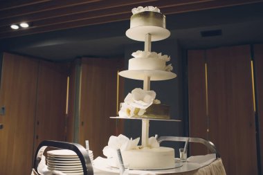 güzel ve lezzetli düğün pastası düğün Resepsiyon.