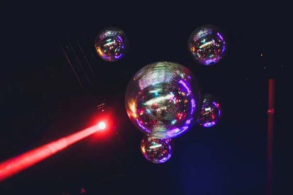 Disko světelné show, Stage lights s laserem. — Stock fotografie