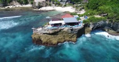 Papakolea yeşil Kum Beach, Mahana noktası Surf yer havadan görünümü 
