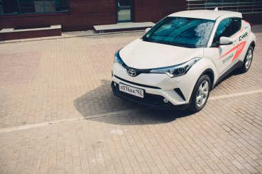 Ufa, Rusya Federasyonu - 1 Ağustos 2018 Toyota Ch-R otomatik