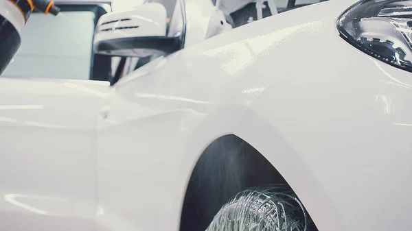 Protección de pintura del coche, proteger la instalación de recubrimiento —  Fotos de Stock